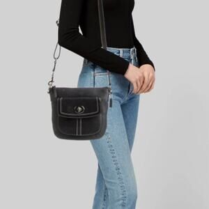 Coach Hamilton Swingpack Crossbody Bag Black
